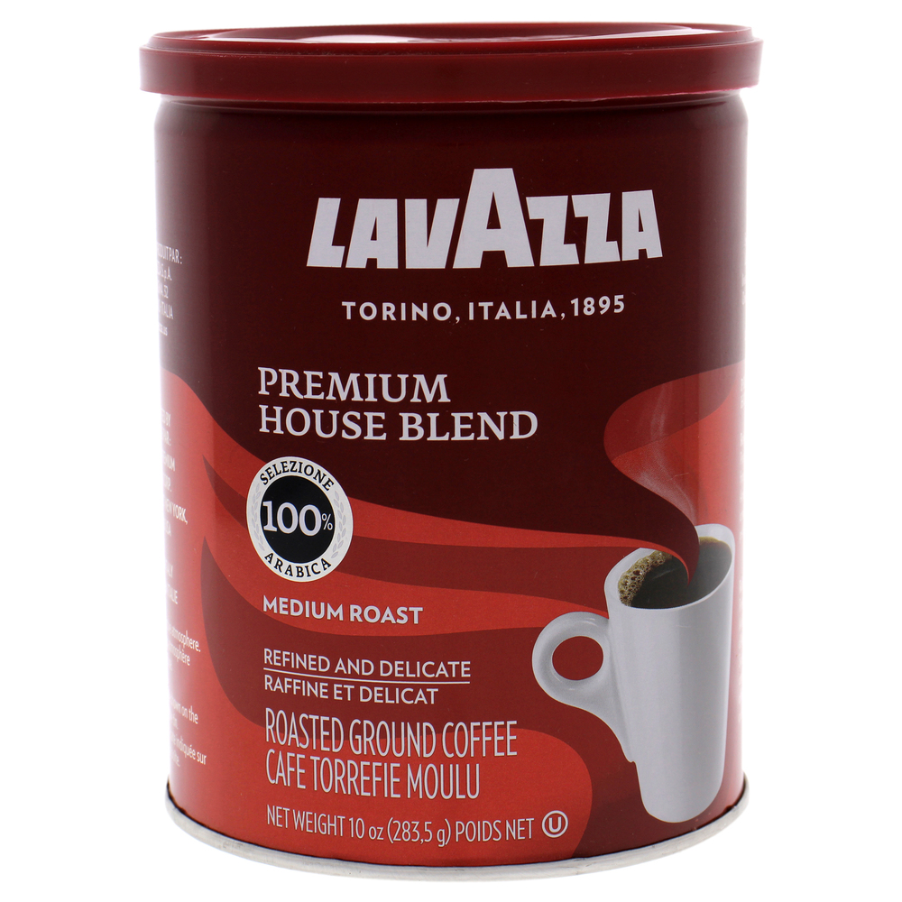 Premium House Blend Medium Roast Ground Coffee-Lavazza for Unisex-10 oz Coffee